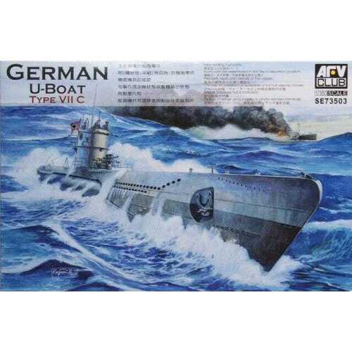 AFV Club 1/350 German U-Boat Type VII C Plastic Model Kit [SE73503]