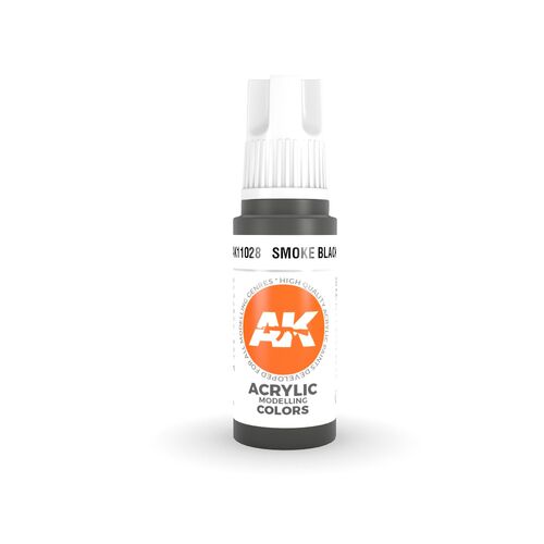 AK Interactive - 3 Gen Acrylics - Smoke Black 17ml