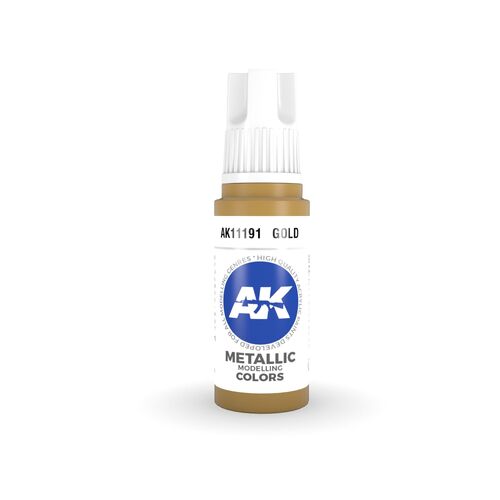 AK Interactive - 3 Gen Acrylics - Gold 17ml