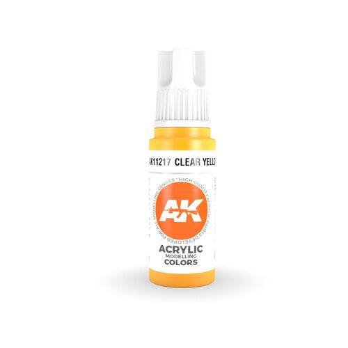 AK Interactive - 3 Gen Acrylics - Clear Yellow 17ml