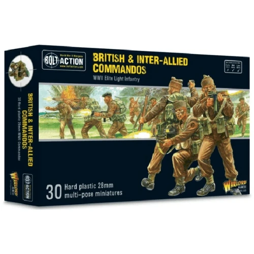 Bolt Action British & Inter-Allied Commandos (Plastic)