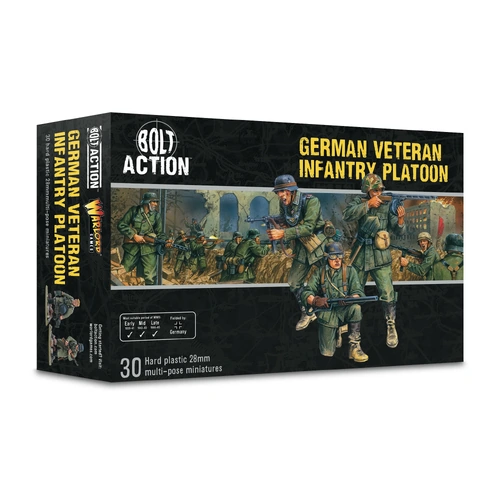 Bolt Action German Veteran Infantry (Plastic)