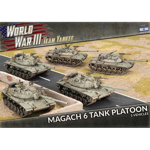 Team Yankee WWIII: Magach 6 (Blazer) Platoon (WWIII x5 Plastic)