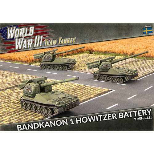 Team Yankee WWIII: Swedish: Bandkanon 1 Howitzer Battery (x3)