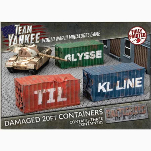 Battlefield in a Box: Modern: 20ft Shipping Containers - Damaged (x3)