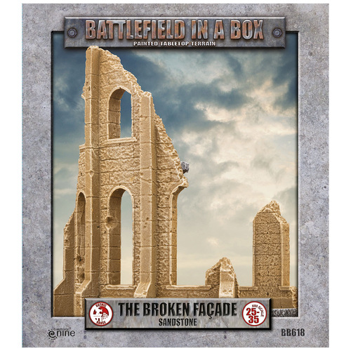 Battlefield in a Box:  Gothic Battlefields: Broken Facade - Sandstone (x2)