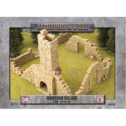 Wartorn Village: Ruins - Sandstone (x8)