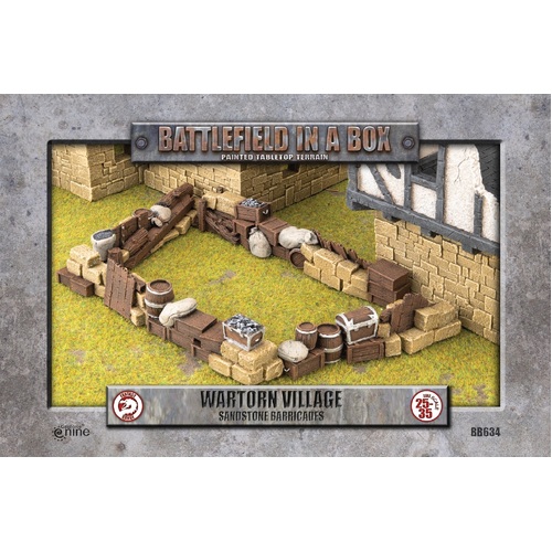 Wartorn Village: Barricades - Sandstone (x4)