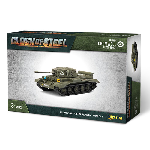 Clash of Steel: Cromwell Recce Troop (x3 Plastic)