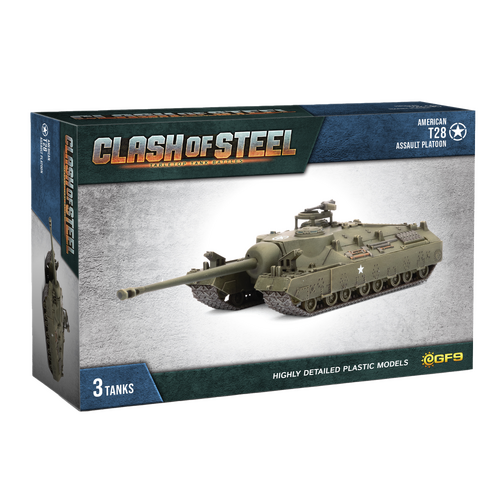 Clash of Steel: T28 Assault Tank Platoon (x3 Plastic)