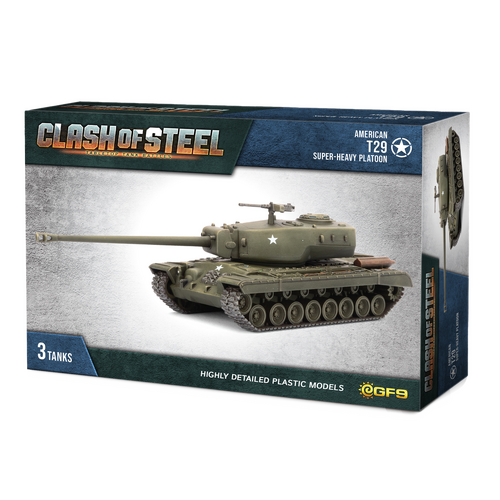 Clash of Steel: T29 Super-Heavy Tank Platoon (x3 Plastic)