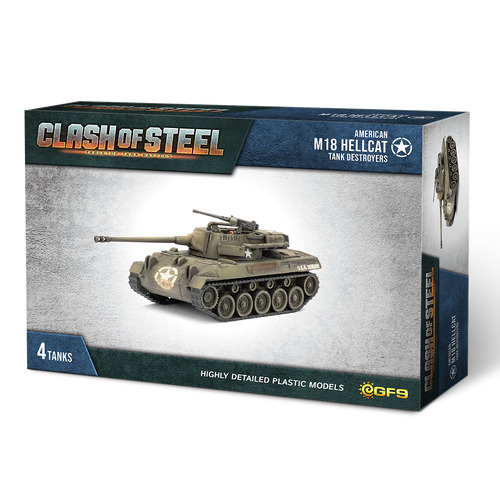 Clash of Steel: M18 Hellcat  Tank Destroyers (x4 Plastic)