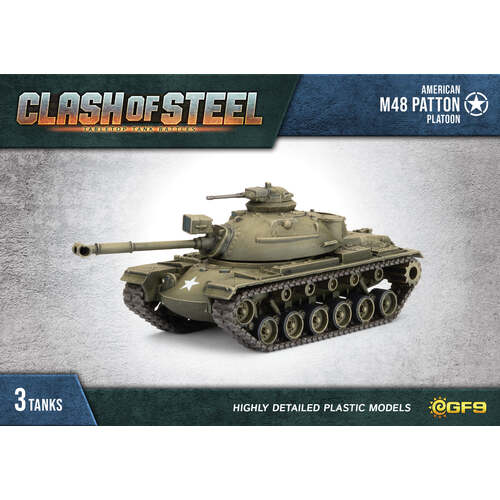 Clash of Steel: M48 Medium Tank Platoon (x3 Plastic)