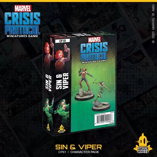 Marvel Crisis Protocol Sin and Viper