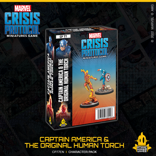 Marvel Crisis Protocol Captain America & the Original Human Torch