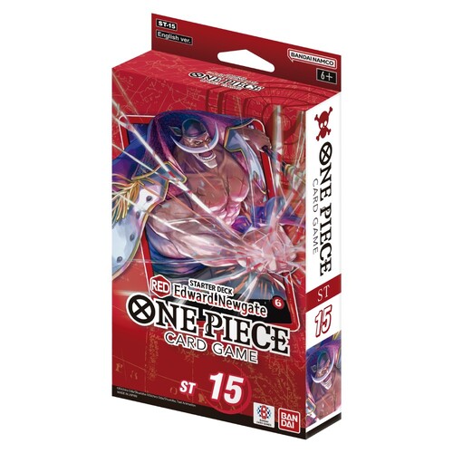 One Piece Card Game: Starter Deck Display – (Red) Edward Newgate  [ST-15]