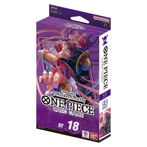 One Piece Card Game: Starter Deck Display – (Purple) Monkey D. Luffy [ST-18]