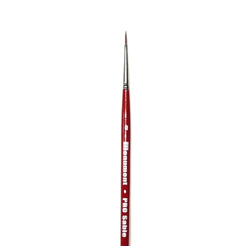 Monument Pro Sables - Sable Round Size 0 Brush