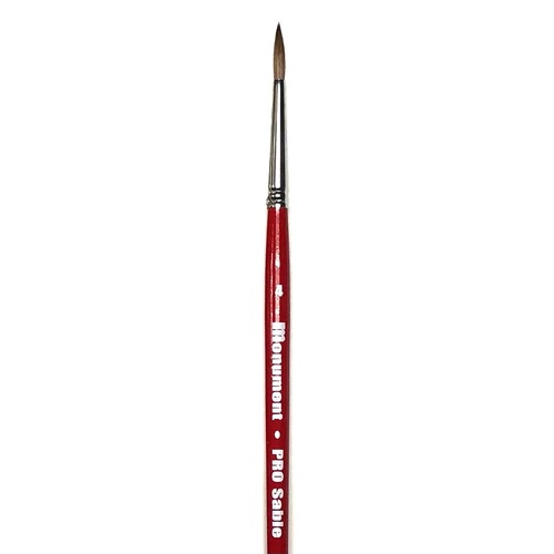 Monument Pro Sables - Sable Round Size 4 Brush