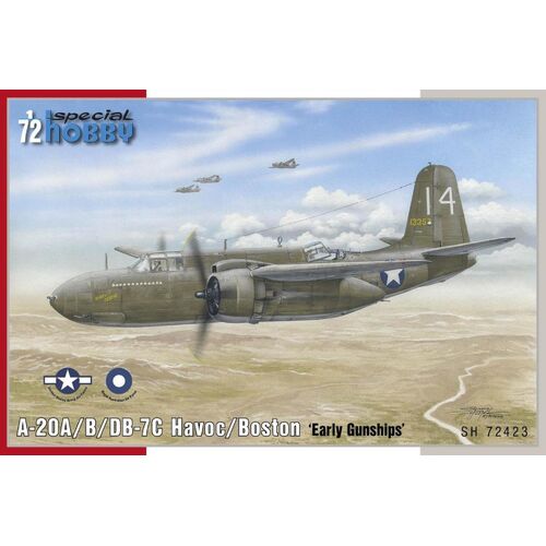 Special Hobby 1/72 A-20B/C Havoc ‘Gunships’ Plastic Model Kit *Aus Decals*