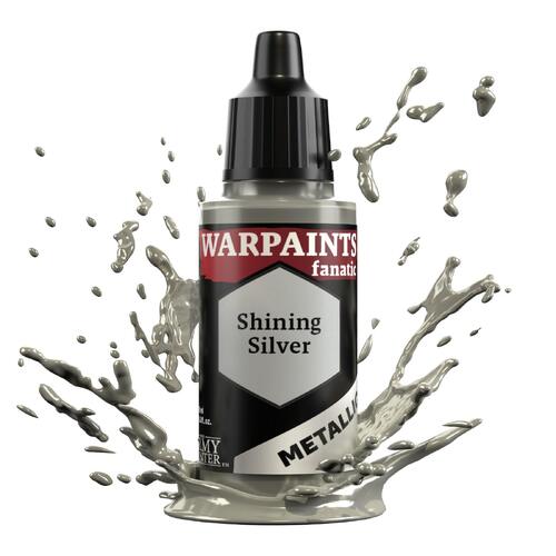 The Army Painter Warpaints Fanatic Metallic: Shining Silver - 18ml Acrylic Paint